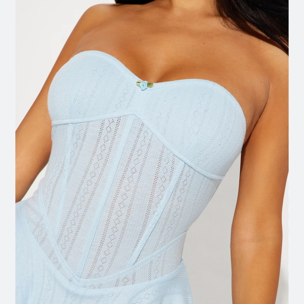 Brand New With Tags Andrea Ribbed Corset Mini Dress - Picture 9 of 10
